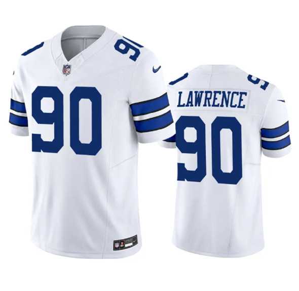 Men & Women & Youth Dallas Cowboys #90 Demarcus Lawrence White 2023 F.U.S.E. Vapor Limited Stitched Football Jersey